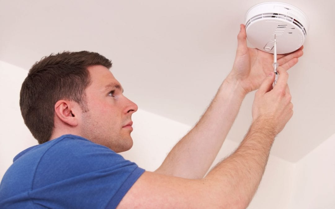 smoke detector placement while installing a detector